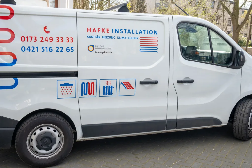 Firmenwagen Hafke-Installation